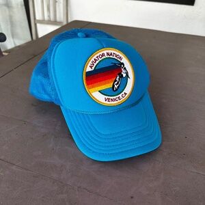 Aviator Nation Venice California Blue Trucker Hat